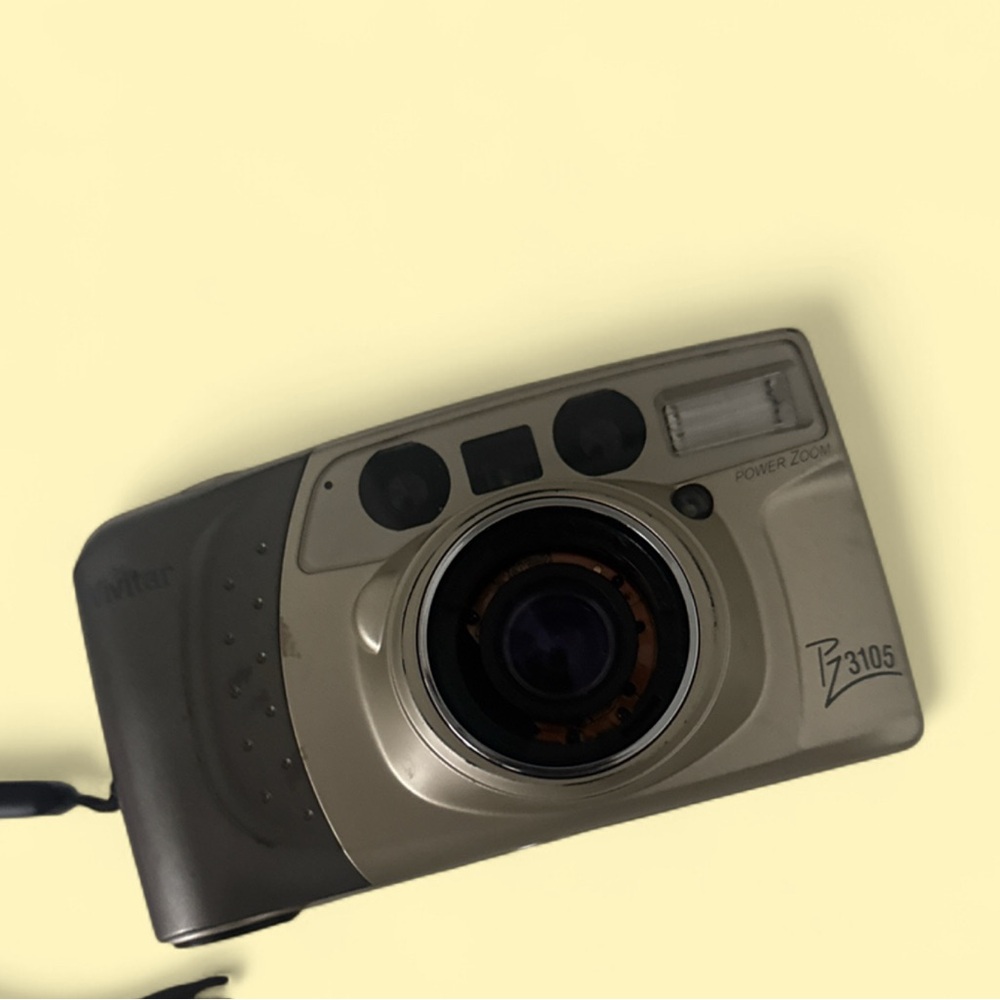 Vivitar 35mm Film Camera Bundle BV35 & PZ3105‎ Power Zoom – Untested As-Is